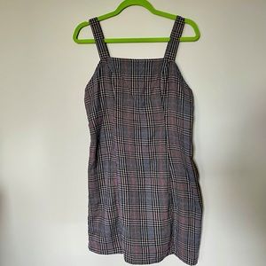 American Eagle Cotton Plaid Mini Dress - M